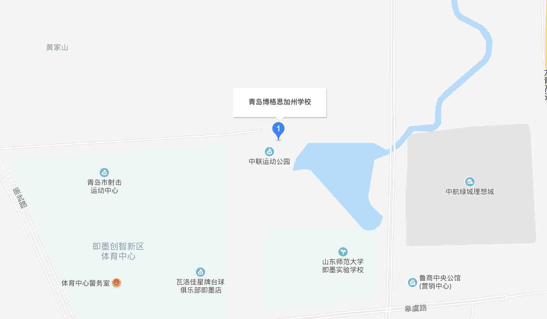 青岛博格思加州学校地址在哪里？