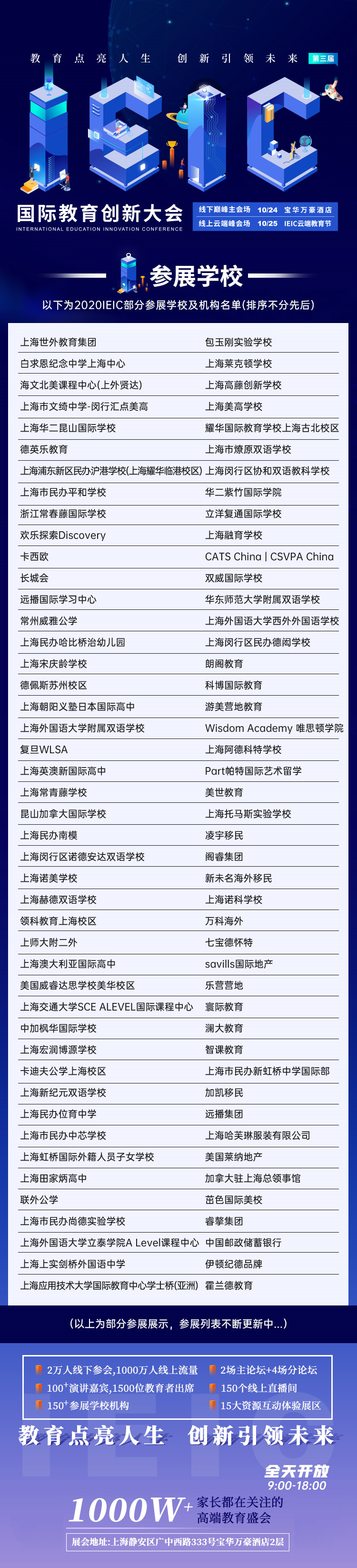IEIC国际教育创新大会参展学校