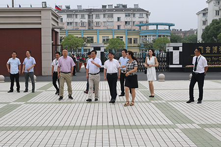 南通市通州区领导来我校考察参观
