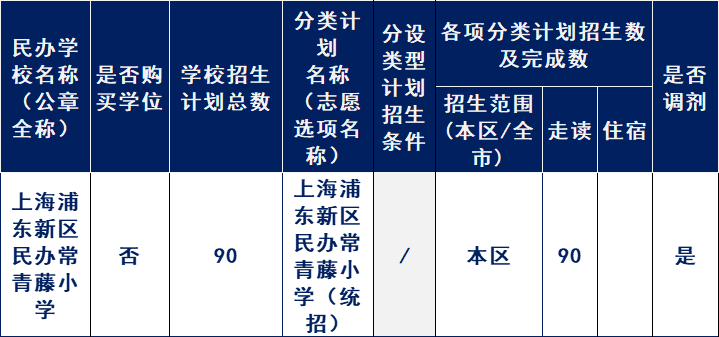 2025年上海浦东新区民办常青藤小学招生简章